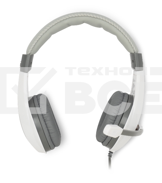 Наушники с микрофоном Oklick/Оклик HS-L600 серый 1.8м мониторные оголовье (1532023)