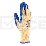 Перчатки трикотажные, полиэфирные, латексное рельефное покрытие, размер 9 Сибртех, фото4