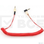 Кабель Cablexpert аудио 90˚ спиральный  CCAB-02-35MMLC-1.8MR. 3.5 Jack (M)/3.5 Jack (M), красный, 1.8м, блистер, фото3