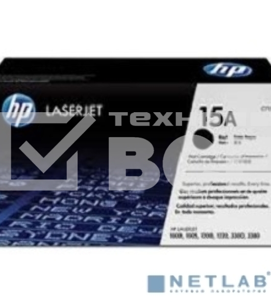 Картридж лазерный HP C7115A черный LJ 1000W/1200/1220/3300, (2500стр.)