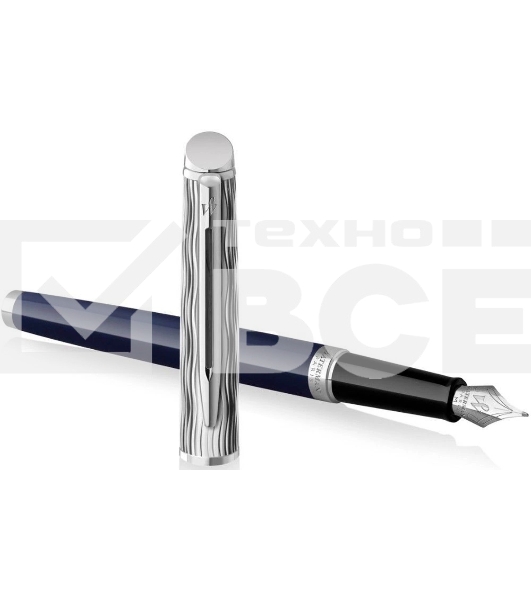 Ручка перьевая Waterman Hemisphere L`Essence du Bleu (CW2166467) LaqBlue CT F сталь нержавеющая подар.кор.
