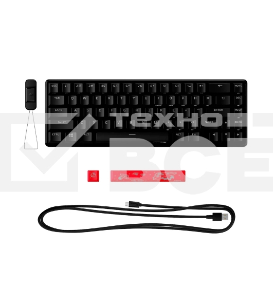 Клавиатура игровая HyperX Alloy Origins 65 Aqua (RUS)