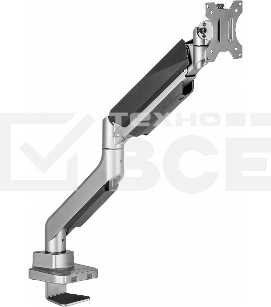 Кронштейн для мониторов Ultramounts UM717 серебристый 17'-49' макс.18кг крепление к столешнице поворот и наклон