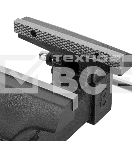 Тиски слесарные Denzel BVH-200, 200 мм, поворотные, стальная направляющая, с наковальней