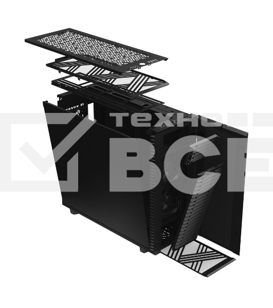 Корпус Fractal Design DEFINE 7 XL BLACK/full tower/E-ATX, EE-ATX, SSI-CEB, SSI-EEB/3x140mm fans inc./FD-C-DEF7X-01