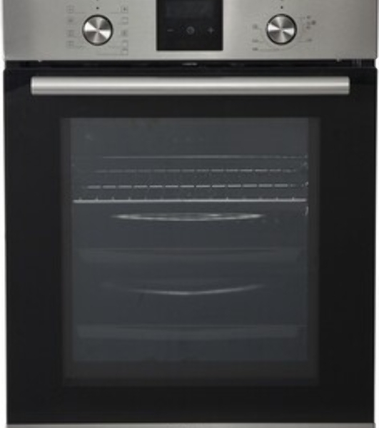 Встраиваемая электрическая духовка Korting OKB 7931 CMX 59.6 х 45 x 55 см, 9 режимов нагрева, сенсорное электронное управление TouchControl, LED дисплей Cold White белого цвета, утапливаемые переключатели, телескопические направляющие на 1-м уровне, нержавеющая сталь