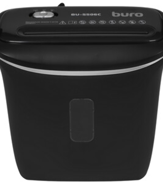Шредер Buro Home BU-S506C (секр.P-4)/фрагменты/5лист./12лтр./пл.карты