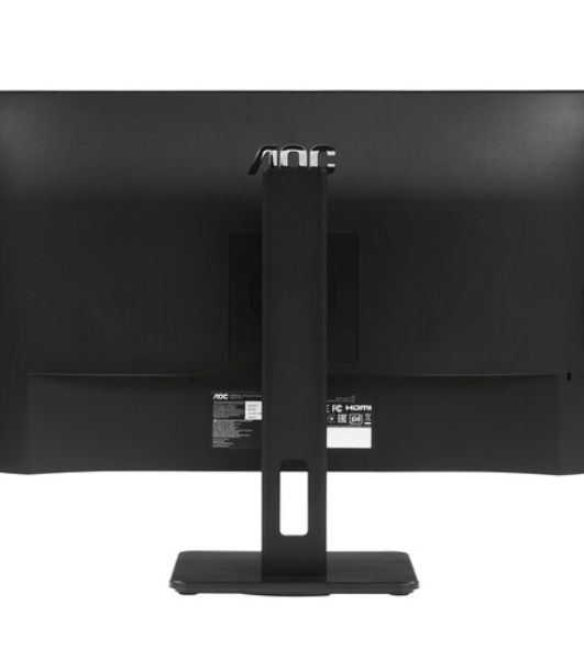 Монитор 27' AOC Q27P3CV IPS 2560x1440, 75 Гц, 4 мс, 16:9, 350 кд/м², 2xHDMI 1.4, DisplayPort 1.2, USB-концентратор (4x USB 3.0), 2.5 Gigabit Ethernet, встроенные динамики, черный