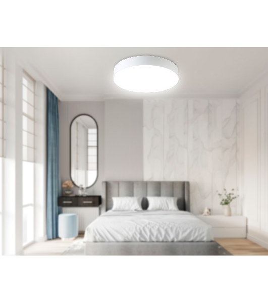 Потолочный светодиодный светильник Ambrella light FZ1355 WH белый IP20 60W 3000-6500K 490*80 (ПДУ ИК)