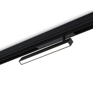 Управляемый светодиодный светильник для шинопровода Magnetic Ambrella light GL1332 BK черный IP20 18W 3000K-6400K 220V 120° 342*25*112 (Без ПДУ)