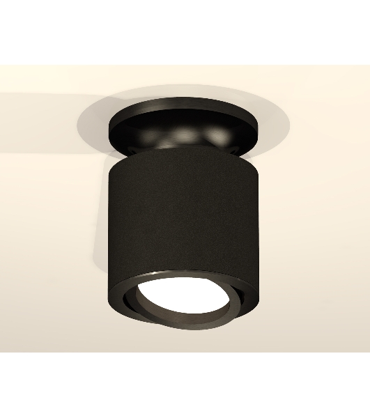Светильник Ambrella Light XS7402060 SBK/PBK черный песок/черный полированный MR16 GU5.3 (N7926, C7402, N7002)