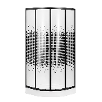 Душевой уголок BAU Dream с поддоном 90x90х195, прозрачное закаленное стекло с черной мозаикой 5 мм,, фото 1