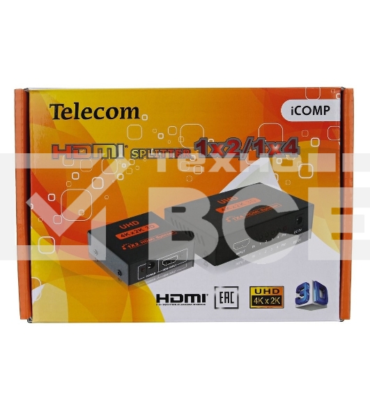Разветвитель Telecom HDMI 1=>2 4k@30 HZ <TTS7000>