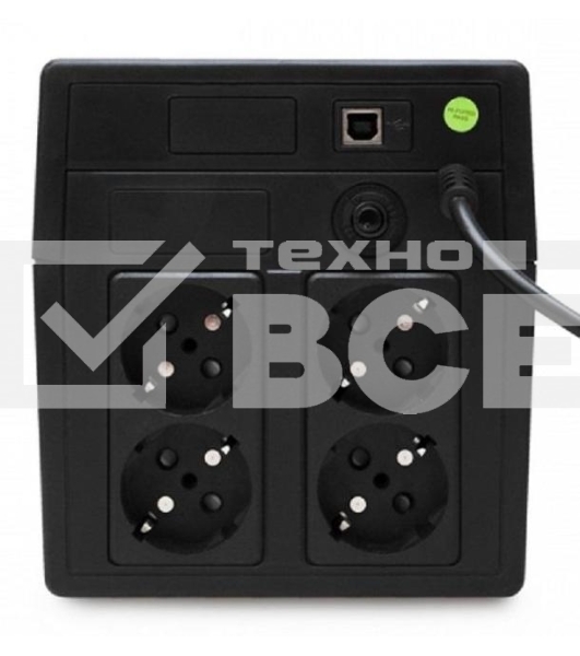 Источник бесперебойного питания PowerMan Smart Sine 1000 black (Pure Sine Wave/LCD Display/USB/Software/RJ11/45)