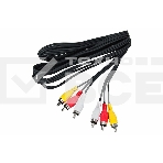 Шнур Rexant 3 RCA - 3 RCA, 5 м, черный (10 шт./уп.), фото2