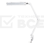 Лампа настольная бестеневая Rexant, струбцина, «ECO light t», 90 SMD LED, сенсорный диммер, белая, фото 1