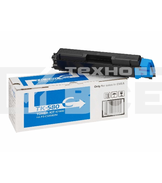 Картридж лазерный Kyocera TK-580C (1T02KTCNL0) голубой для FS-C5150DN 2800 стр.