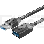 Кабель-удлинитель Vention USB 3.0 AM/AF - 0.5м Black Edition VAS-A45-B050, фото3