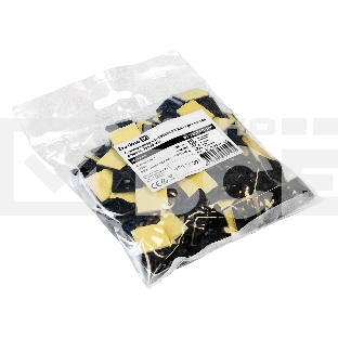 Самоклеющаяся площадка для крепления стяжек ExeGate EX293144RUS STM2525B-100 (25х25 мм, halogen free, -40°C - +85°C, черная, 100 шт)