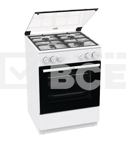 Комбинированная плита Gorenje GK6A20WF белый реш.чугун
