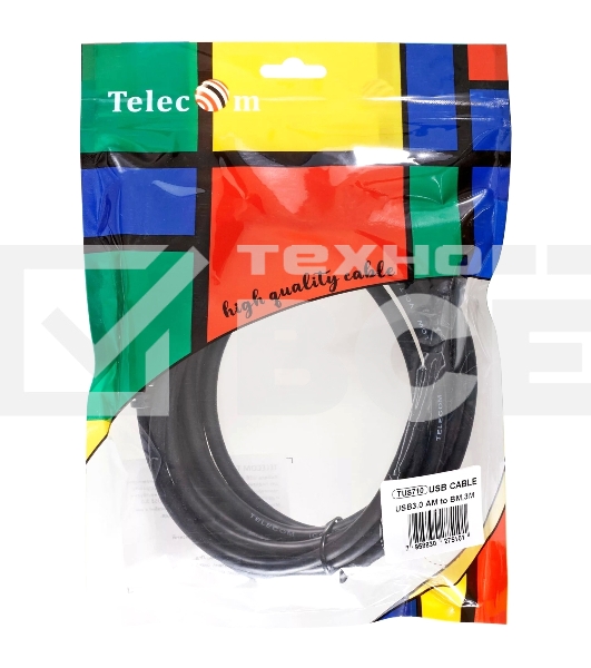 Кабель соединительный Telecom TUS710-3M USB3.0 Am/Bm 1,8m