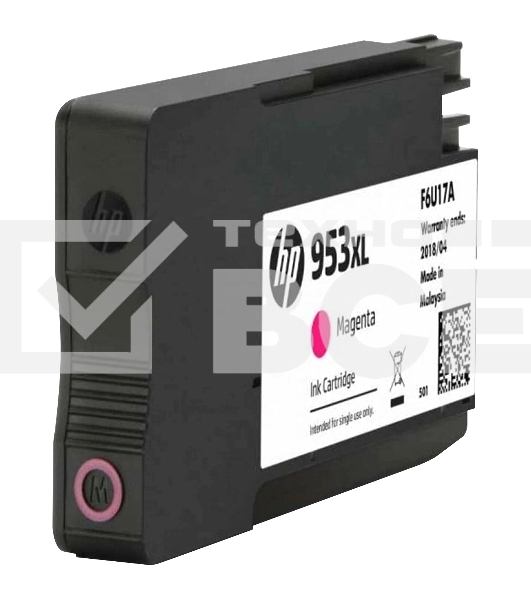 Картридж струйный HP 953XL F6U17AE пурпурный для HP OJP 8710/8715/8720/8730/8210/8725 (1600стр.)