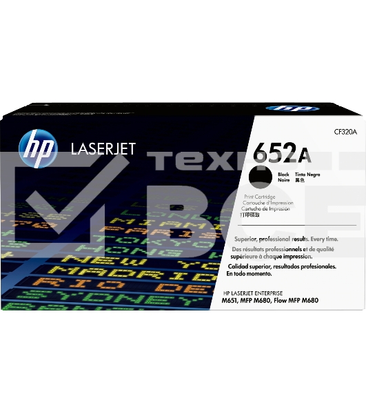 Тонер Картридж HP 652A CF320A черный для HP CLJ M651dn (11000стр.)