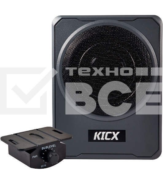 Сабвуфер автомобильный Kicx Q200BA 300Вт активный (20см/8