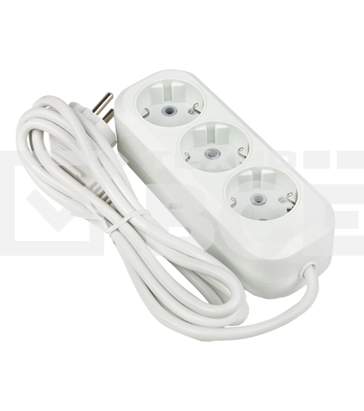 Удлинитель EKF UBA16-310-3-05 'Эксперт' 3 гнезда 5 метров 16А/3,5 кВт с заземлением ПВС 3х1 EKF PROxima