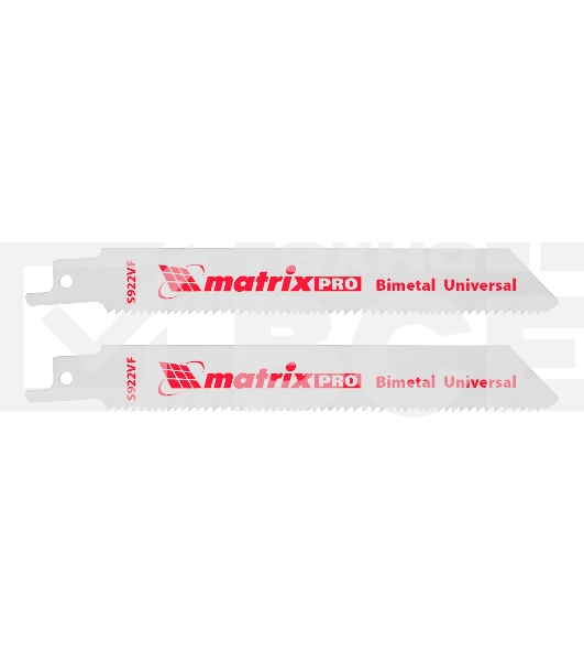 Полотна универсальные для сабельной пилы S922VF,125/1,8 - 2,5 мм,Bimetal,2 шт., PRO Matrix