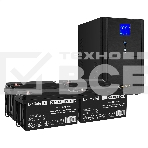 Комплект ИБП EX295991RUS + батарея 65Aч EX282980RUS 4шт (инвертор, синус, для котла) ExeGate SineTower SZ-5000.LCD.AVR.2SH.1C13.T.RJ.USB <5000VA/4000W, чистый синусоида, LCD дисплей, AVR, 2*Schuko+1*C13+клеммы, RJ45/11, USB, линейно-интерактивный, Black> , фото2