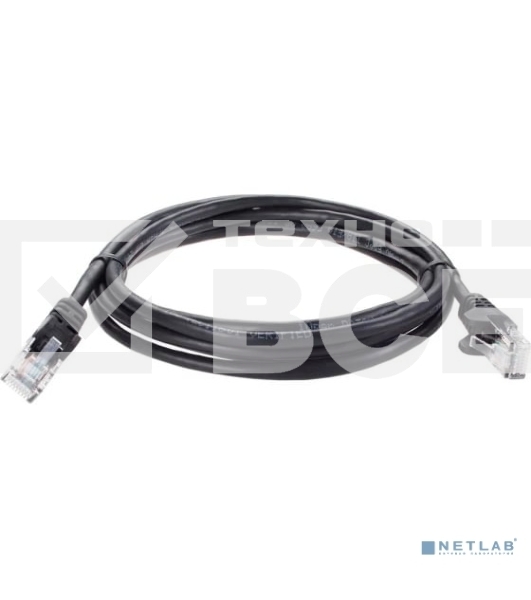 Патч-корд литой AOpen ANP511_1.5M_BK UTP кат.5е 1,5м черный