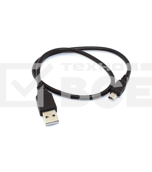 Кабель USB Type A на Mini USB прямой 0,5 м
