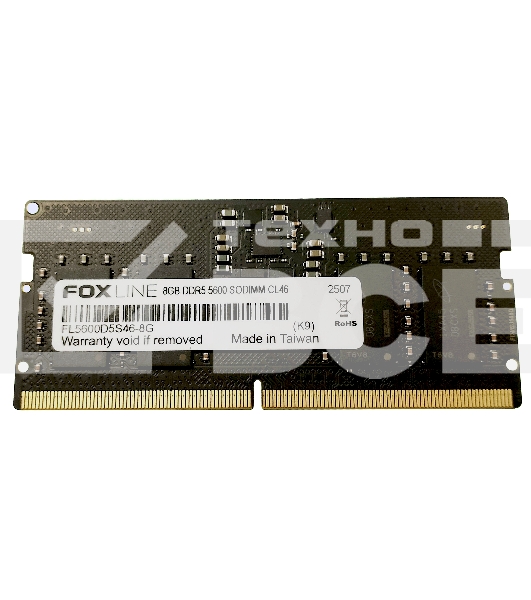 Память оперативная Foxline SODIMM 8GB 5600 DDR5 CL 46 FL5600D5S46-8G