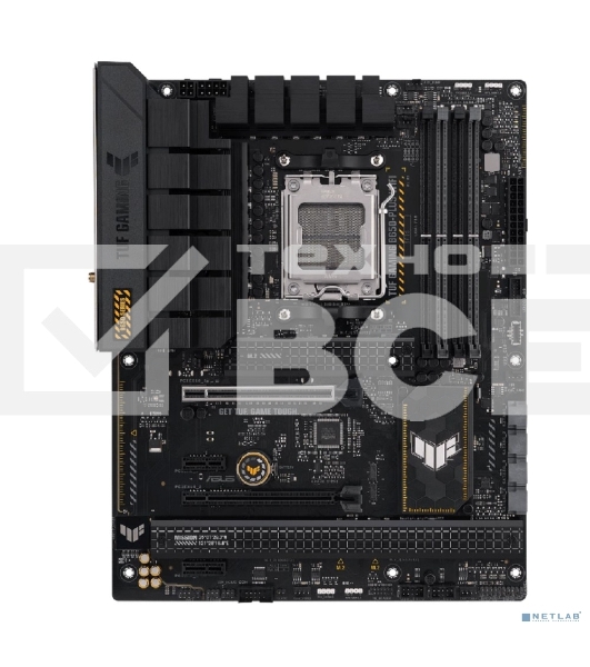 Материнская плата ASUS TUF GAMING B650-PLUS WIFI, AM5, AMD B650, 4xDDR5, 4xSATA, 3xM.2, 1xPCI-E 4.0 x16, 1xPCI-E 4.0 x4, 2xPCI-E x1, 1xHDMI, 1xDP, 1x 2.5Gb LAN, 2xUSB-A 3.2 Gen 2, 4xUSB-A 2.0, 1xUSB-C 3.2 Gen 2, 5x3.5 мм, 7.1, ATX
