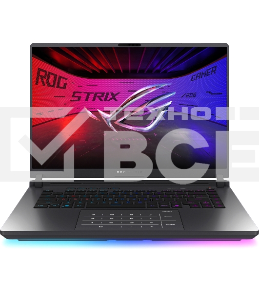 Ноутбук Asus ROG Strix G16 G615LW-S5080 серый Core Ultra 9 275HX 32Gb SSD1Tb NVIDIA GeForce RTX5080 16Gb 16
