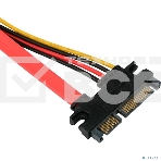 Кабель-удлинитель SATA Cablexpert CC-SATAMF-715-30CM, Sata 7+15pin, 30 см, пакет, фото3