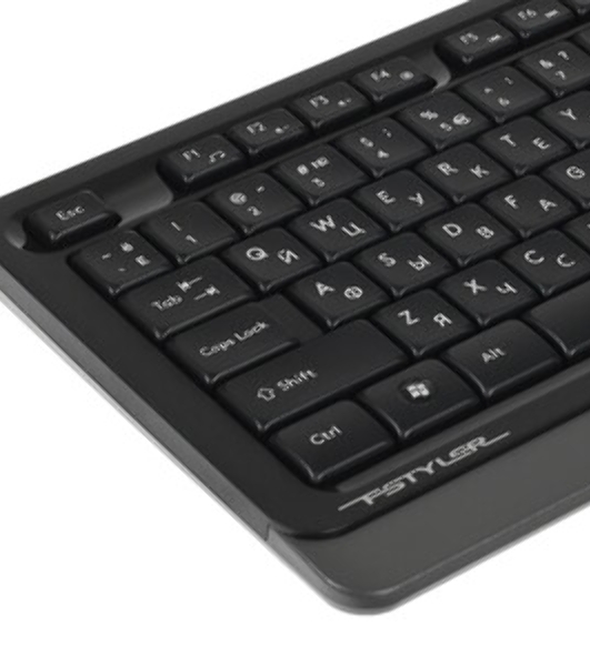 Комплект клавиатура+мышь A4Tech FStyler F1010 проводной, USB, 1600 DPI, чёрный