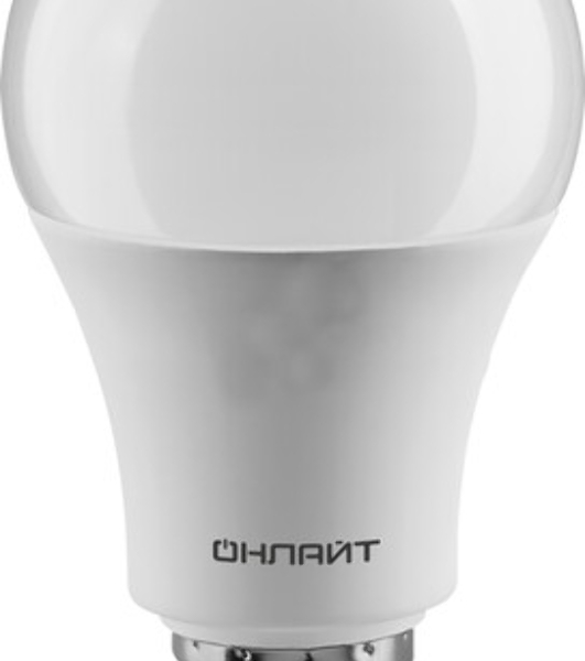 Лампа светодиодная ОНЛАЙТ 71647 OLL-A60-7-230-2.7K-E27 7Вт грушевидная 2700К тепл. белый E27 525лм 176-264В