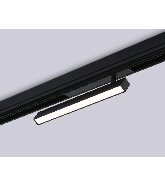 Управляемый светодиодный светильник для шинопровода Magnetic Ambrella light GL1332 BK черный IP20 18W 3000K-6400K 220V 120° 342*25*112 (Без ПДУ)