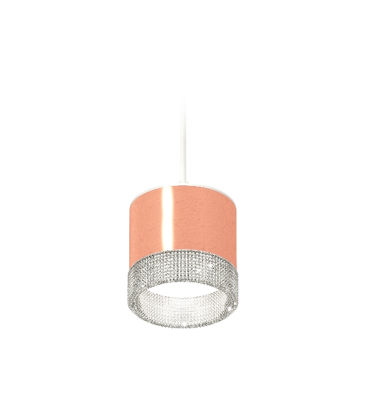 Светильник Ambrella Light XP8122030 PPG/CL/SWH золото розовое полированное/прозрачный/белый песок GX53 (A2331, C8122, N8480)