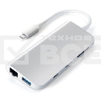 USB адаптер Satechi Aluminum Type-C Multimedia Adapter. Цвет серебряный, фото4