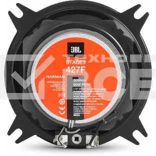 Колонки автомобильные JBL Stage 427F (без решетки) 90Вт 90дБ 3Ом 10см (4дюйм) (ком.:2кол.) коаксиальные двухполосные