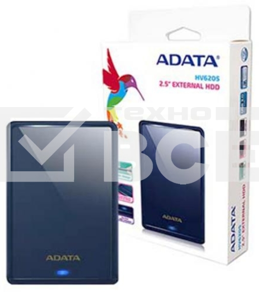 Внешний жесткий диск 2TB ADATA HV620S, 2,5