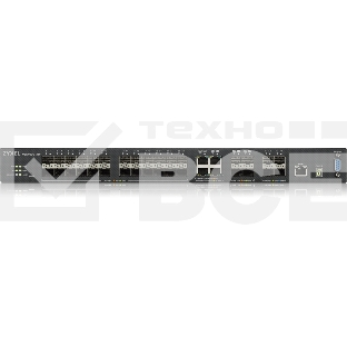 Коммутатор Zyxel XGS4600-32F L3 Managed Switch, 24 port Gig SFP, 4 dual pers.and 4x 10G SFP+, stackable, dual PSU