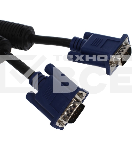 Кабель VCOM VVG6448-1.8M(O) Кабель монитор-SVGA card (15M-15M) 1,8м 2 фильтра