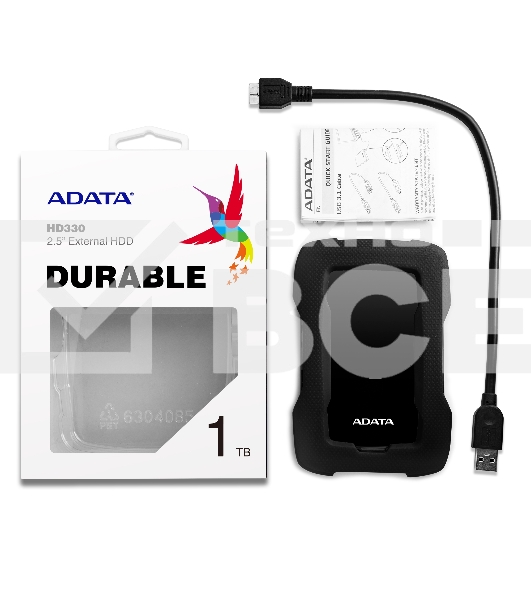 Внешний жесткий диск1TB ADATA HD330, 2,5