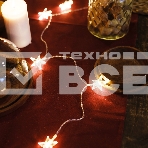 Гирлянда светодиодная «Звездочки» 1.5 м, 10 LED, прозрачный ПВХ, цвет свечения теплый белый, 2 х АА (батарейки не в комплекте) NEON-NIGHT, фото4