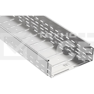 Лоток листовой перфорированный 300х100 L3000 сталь 1мм ИЭК CLP10-100-300-3