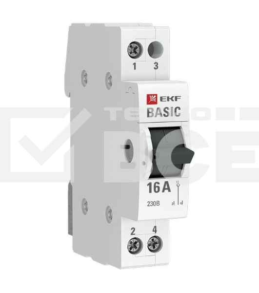 Переключатель трехпозиционный 1п 16А Basic EKF tps-1-16